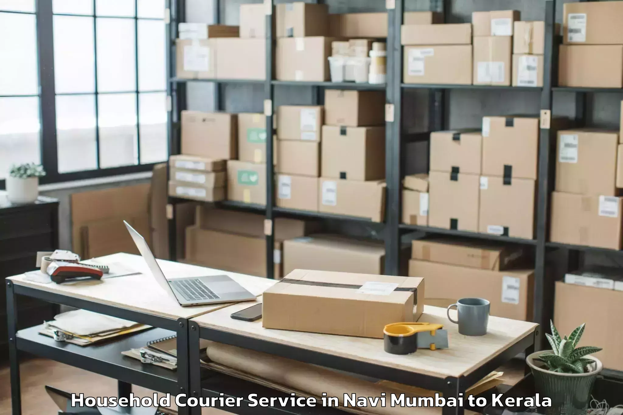 Trusted Navi Mumbai to Venjarammoodu Household Courier